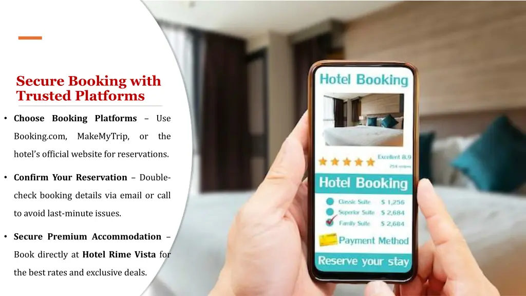 secure booking with trusted platforms
