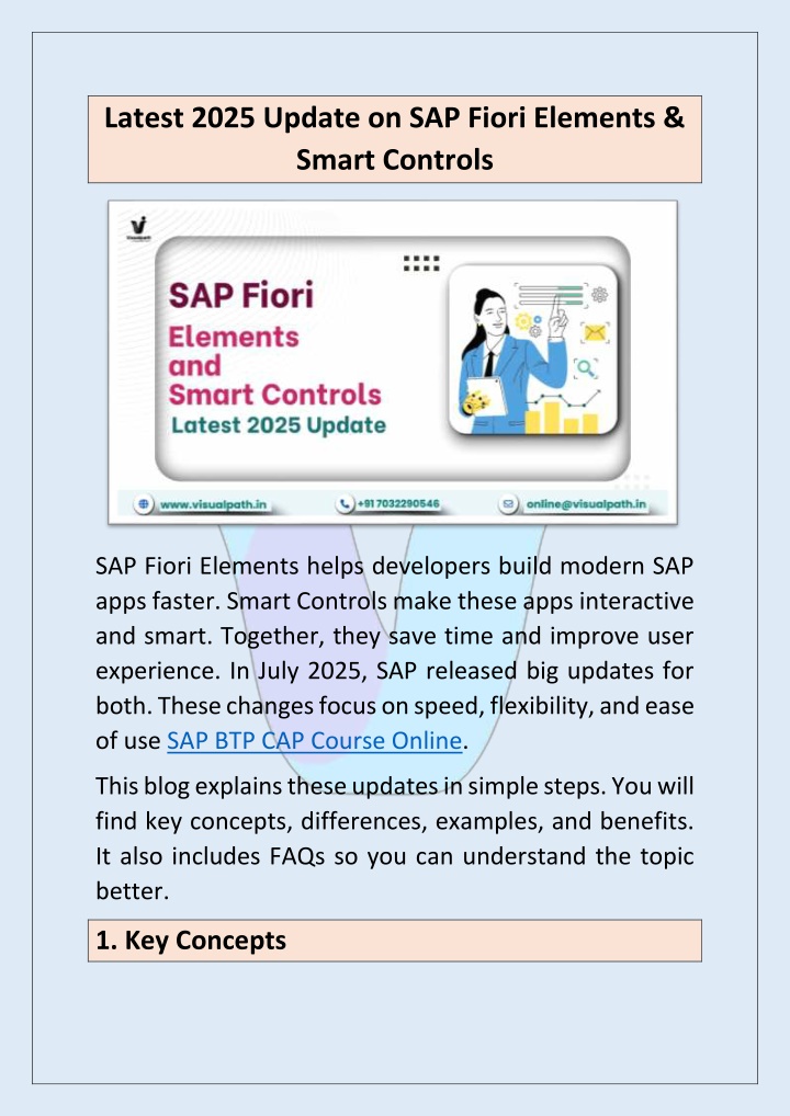 latest 2025 update on sap fiori elements smart