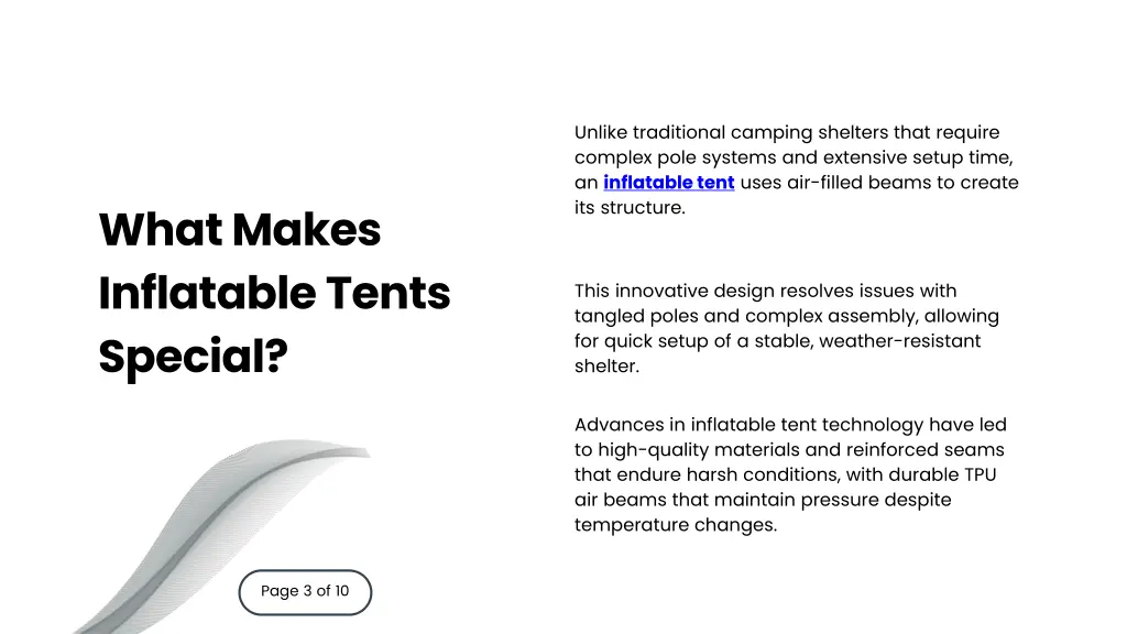 unlike traditional camping shelters that require