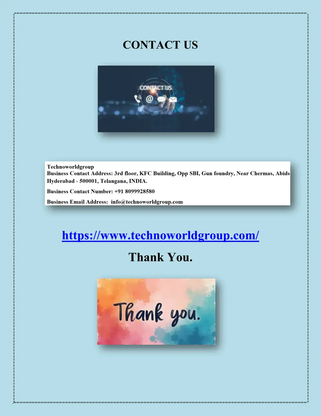 contact us