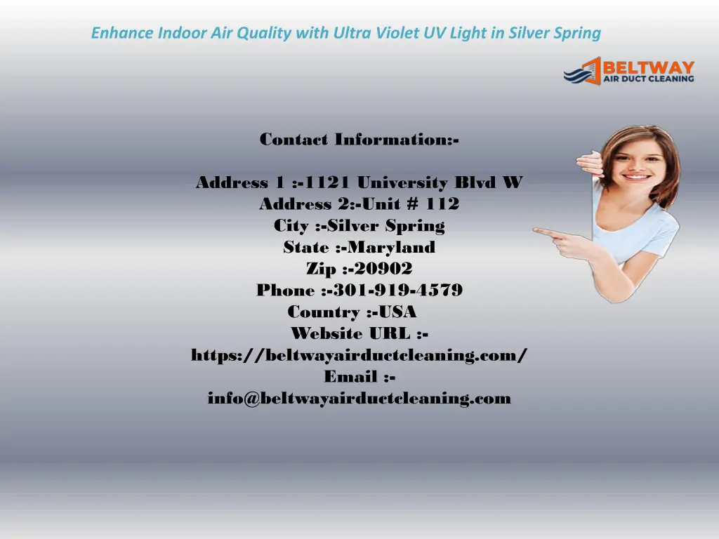 enhance indoor air quality with ultra violet 3