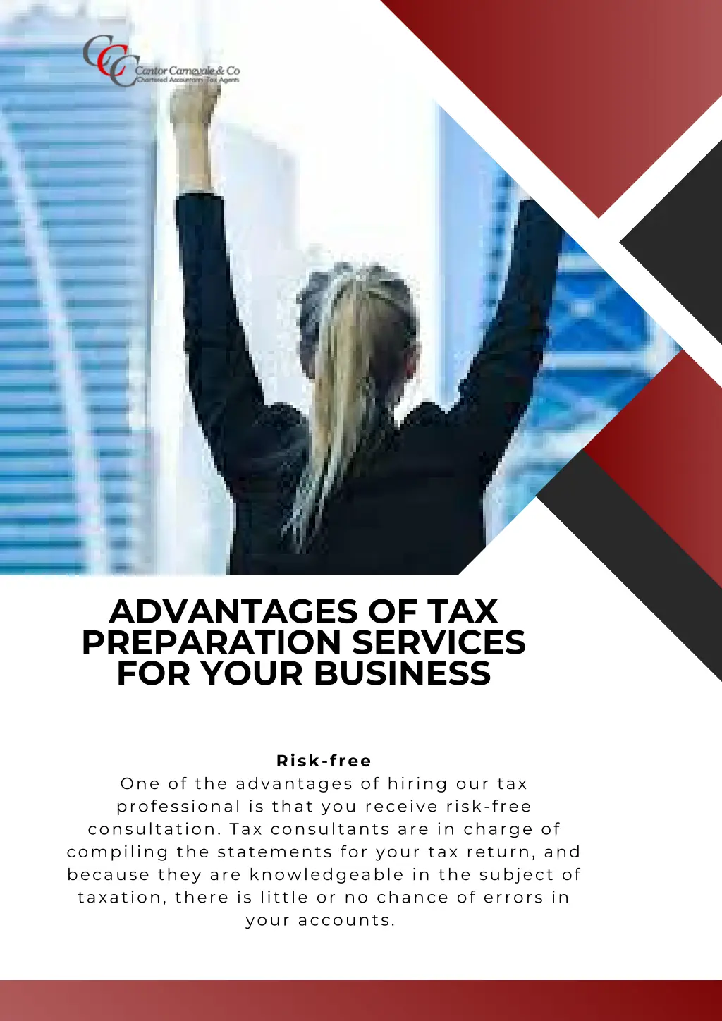 advantages of tax preparation services for your