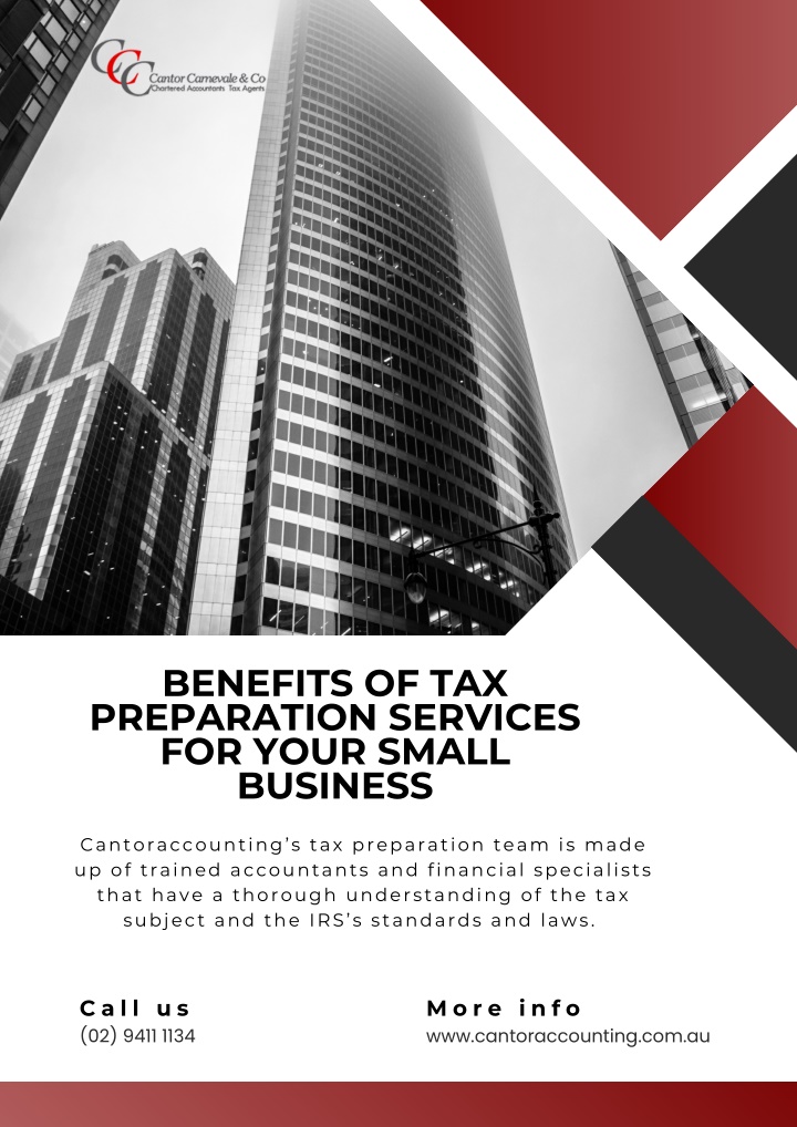 benefits of tax preparation services for your
