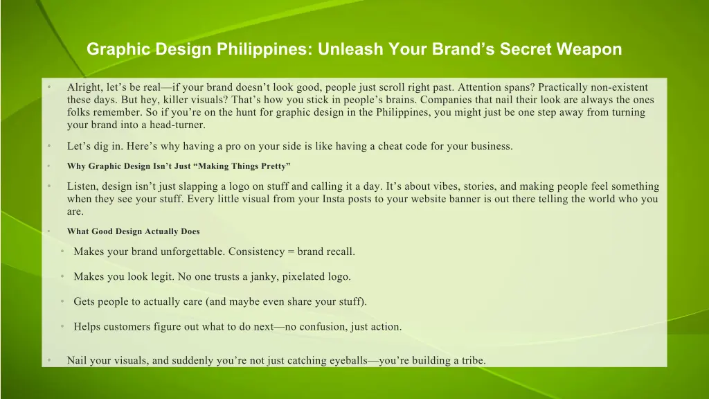 graphic design philippines unleash your brand