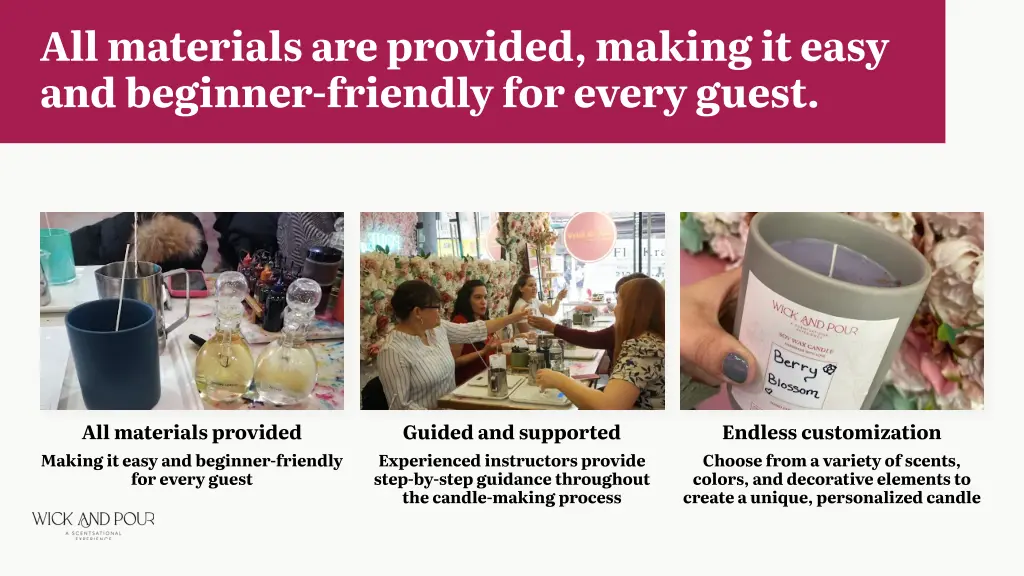 all materials are provided making it easy