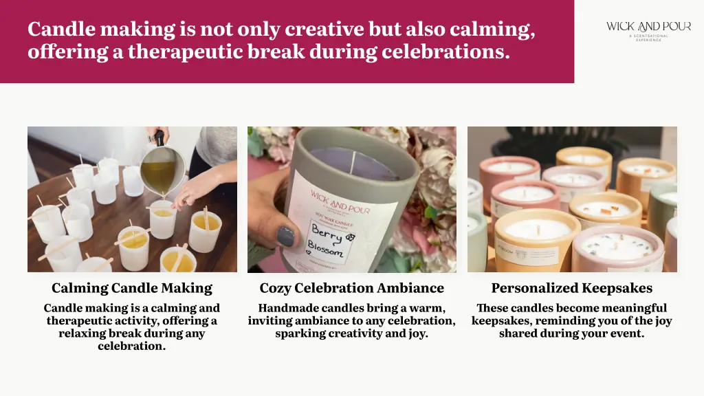 candle making is not only creative but also