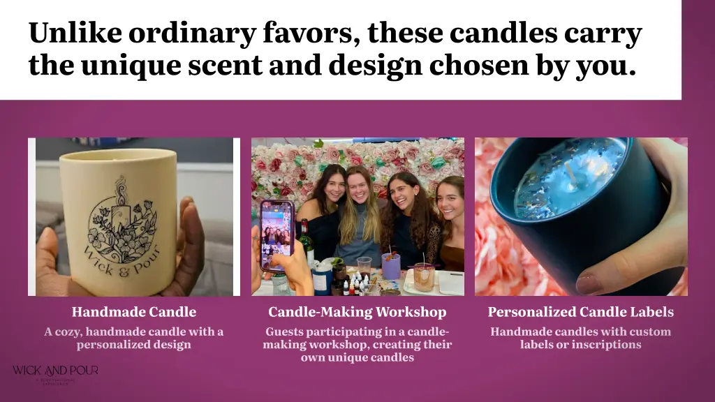 unlike ordinary favors these candles carry