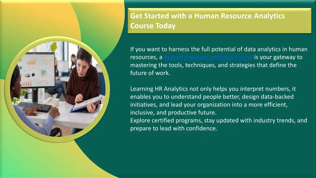 get started with a human resource analytics