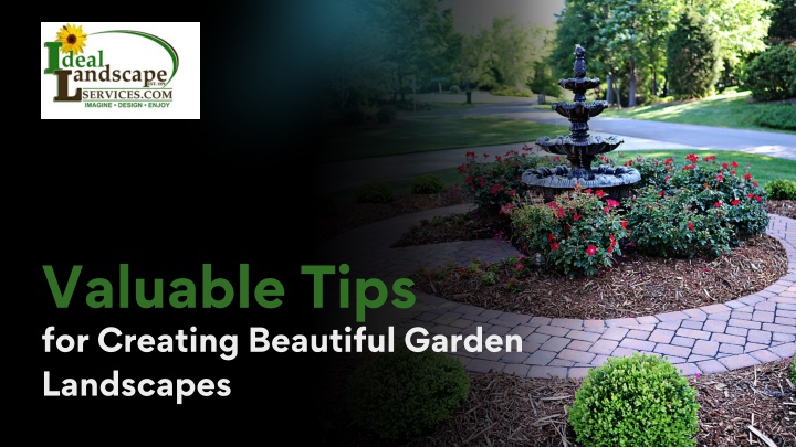 valuable tips for creating beautiful garden