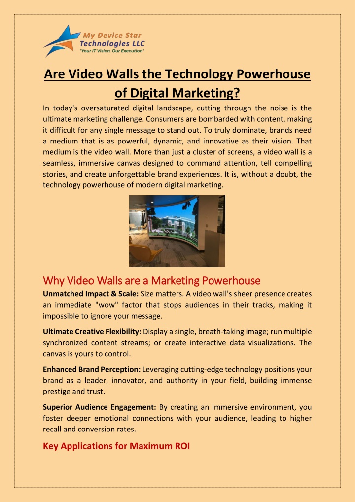 are video walls the technology powerhouse