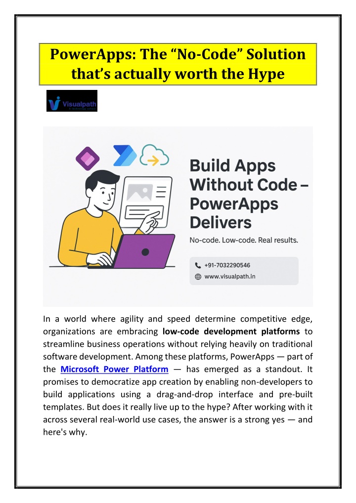 powerapps the no code solution that s actually