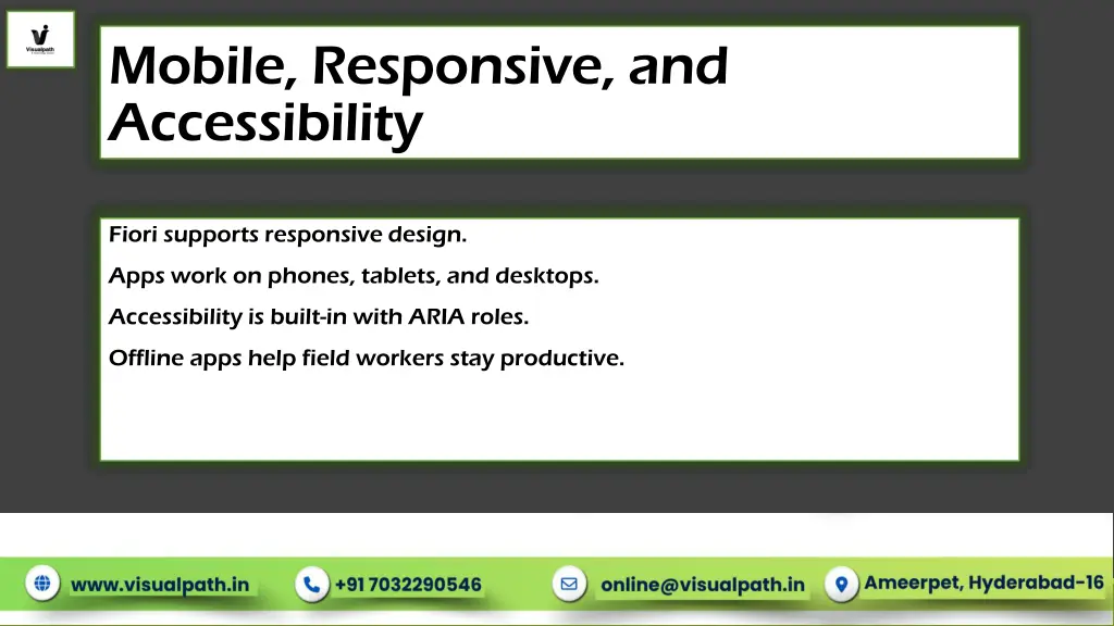 mobile responsive and accessibility