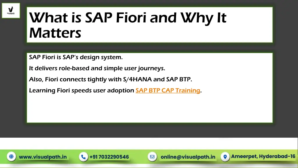 what is sap fiori and why it matters