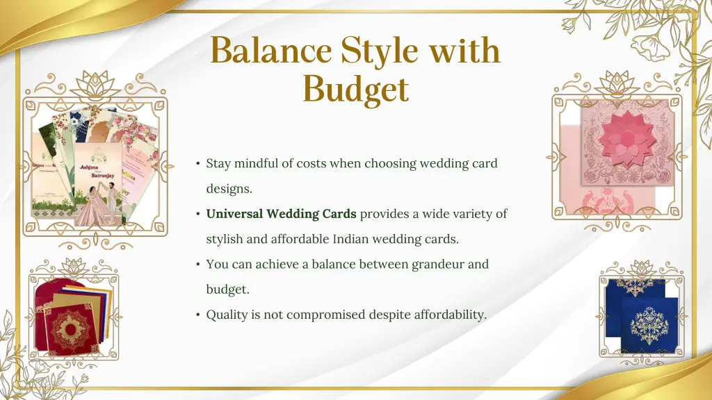 balance style with budget