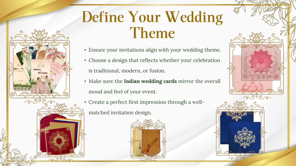 define your wedding theme