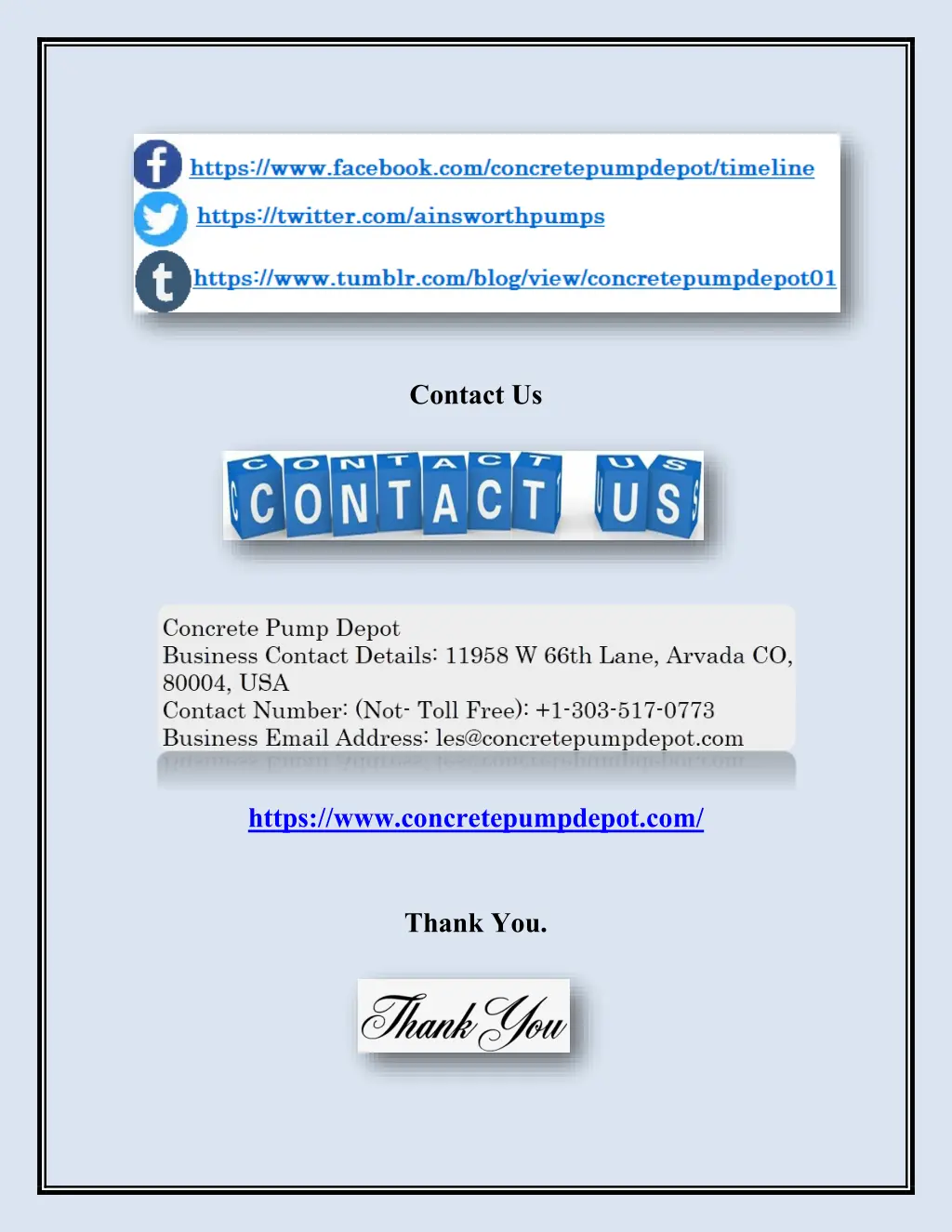 contact us