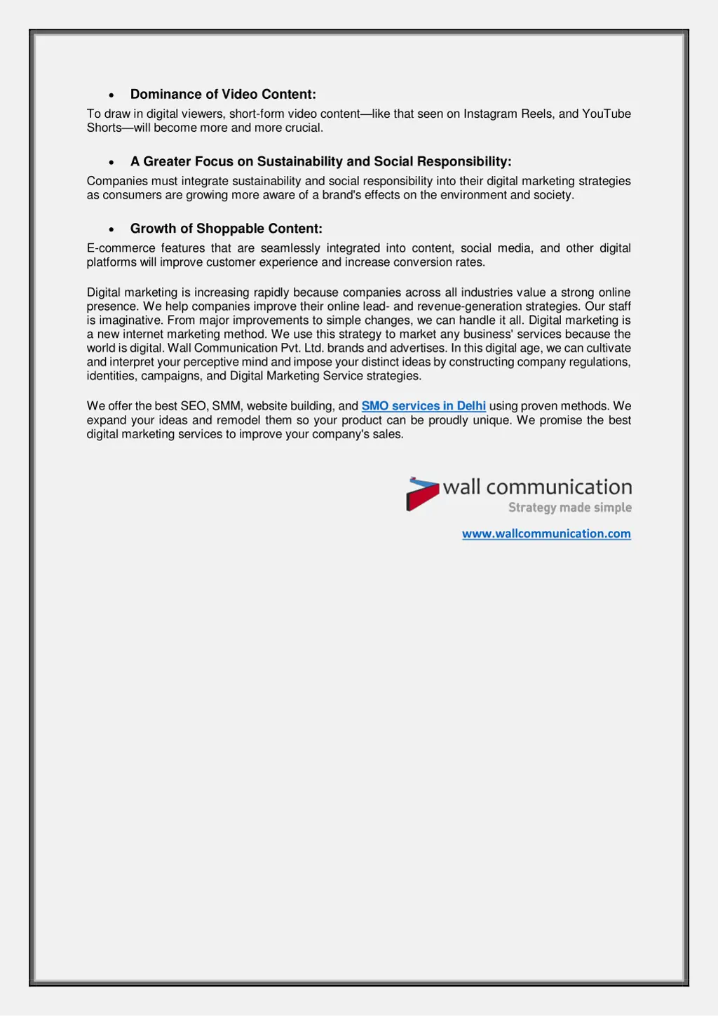 dominance of video content to draw in digital
