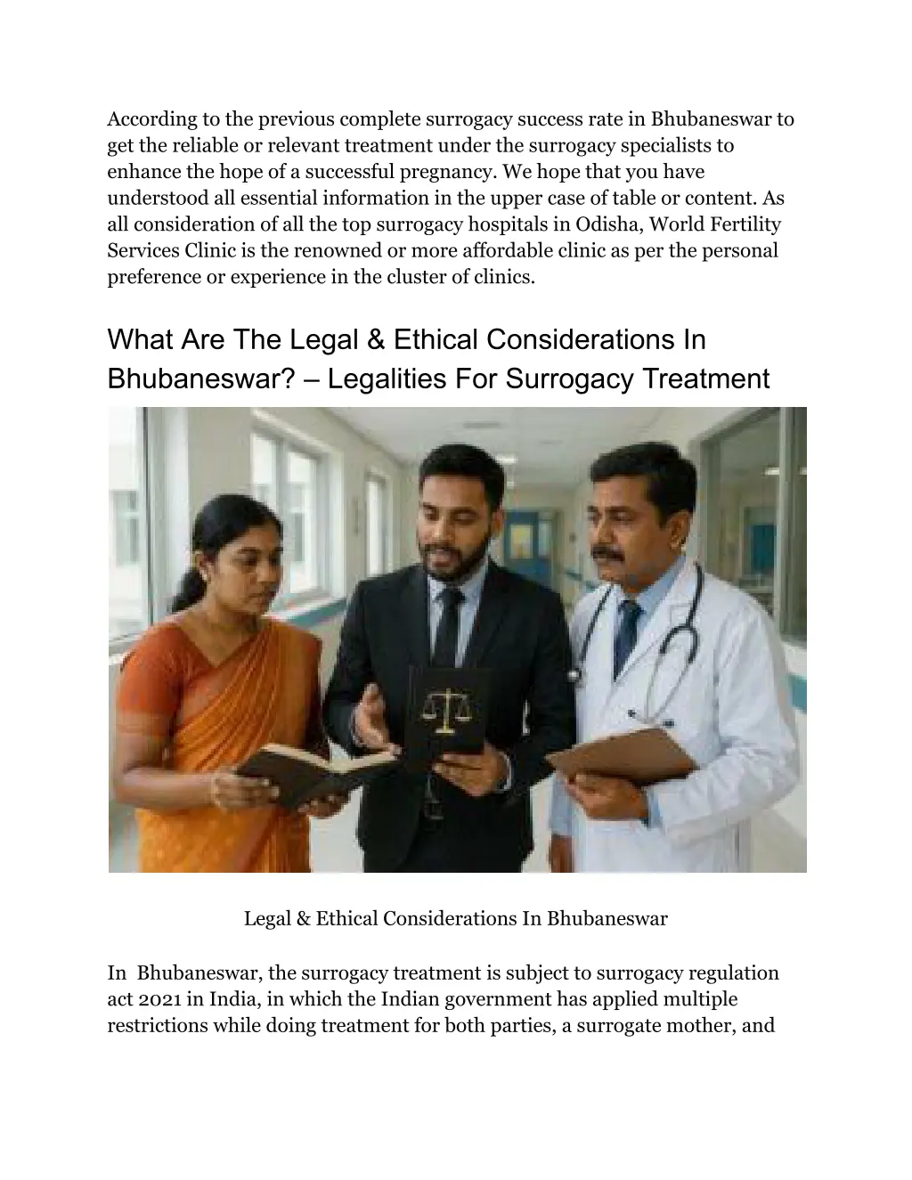 according to the previous complete surrogacy