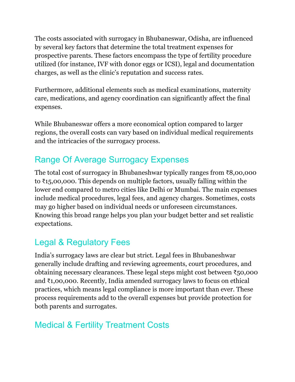 the costs associated with surrogacy