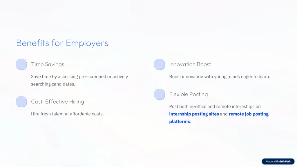 benefits for employers