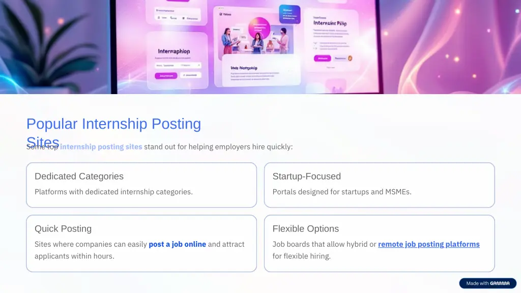 popular internship posting sites some