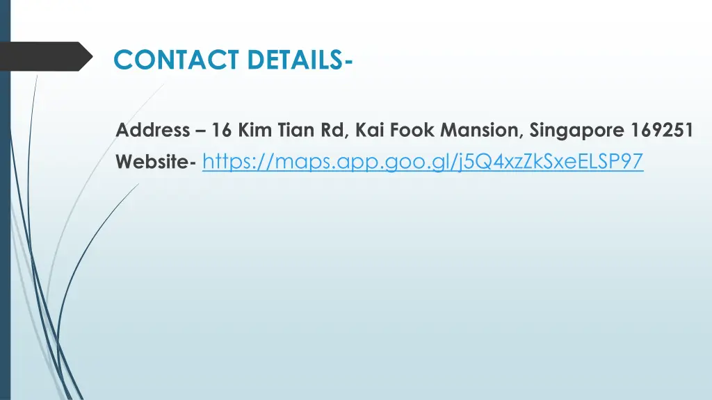 contact details