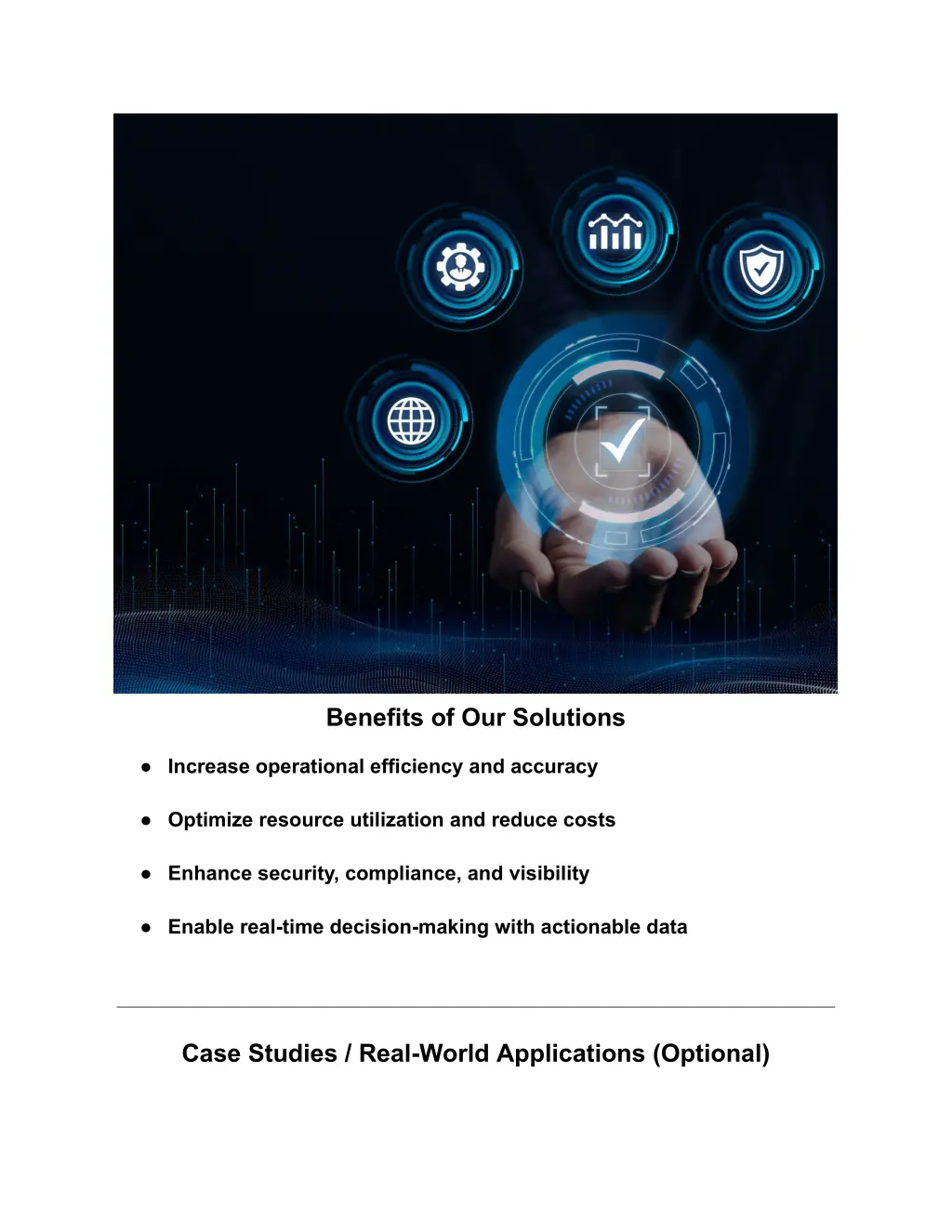 benefits of our solutions