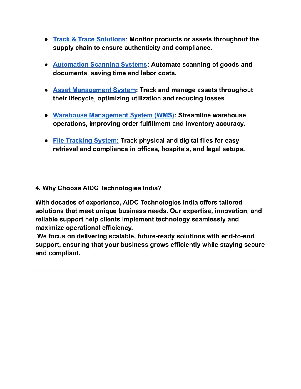 track trace solutions monitor products or assets