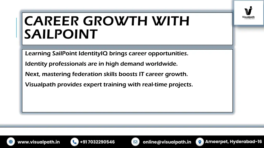 career growth with sailpoint