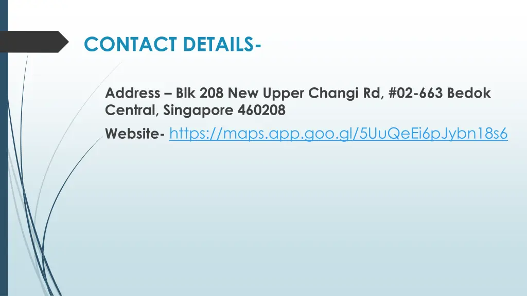 contact details