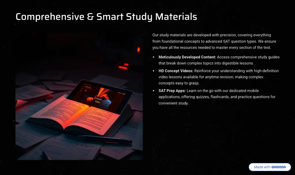 comprehensive smart study materials