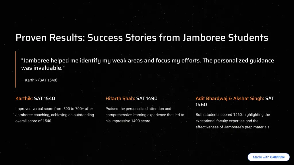 proven results success stories from jamboree