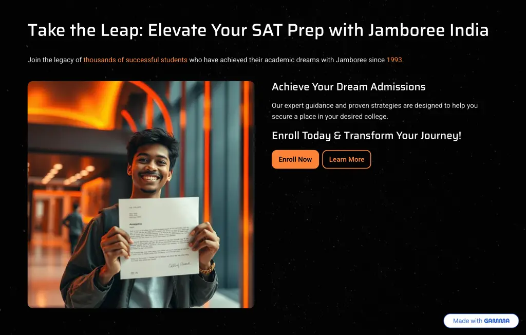 take the leap elevate your sat prep with jamboree