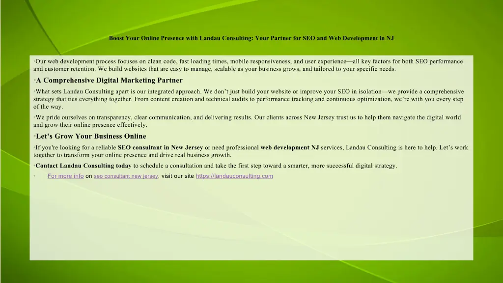boost your online presence with landau consulting 1