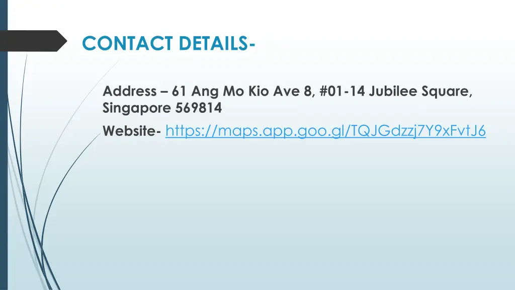contact details
