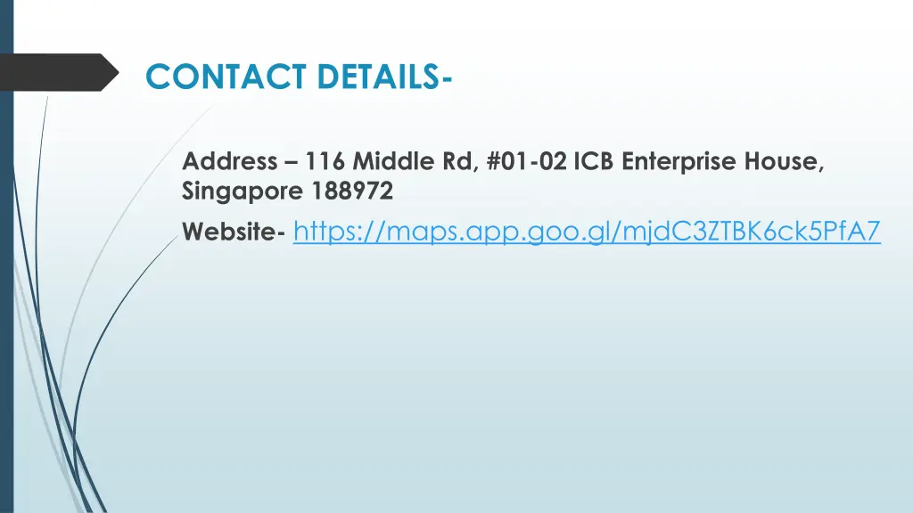 contact details