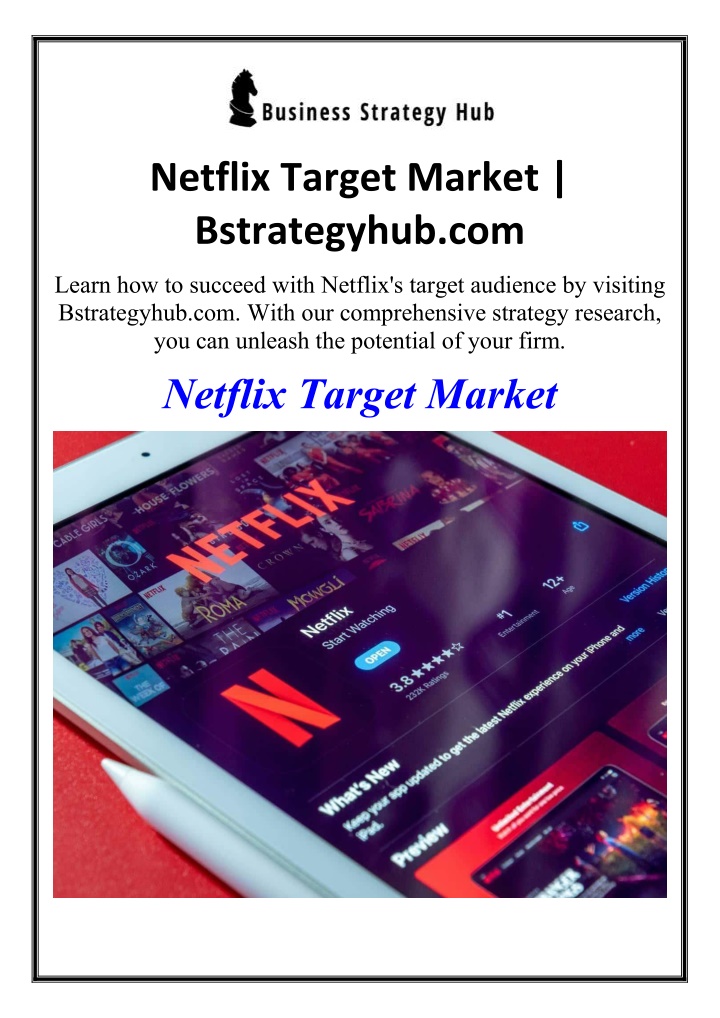 netflix target market bstrategyhub com