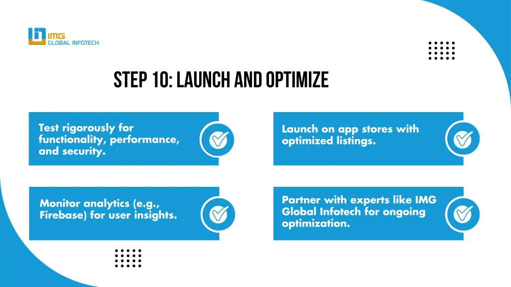 step 10 launch and optimize