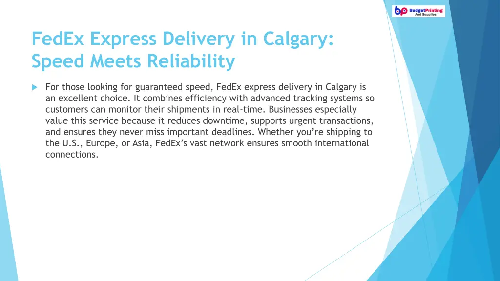 fedex express delivery in calgary speed meets