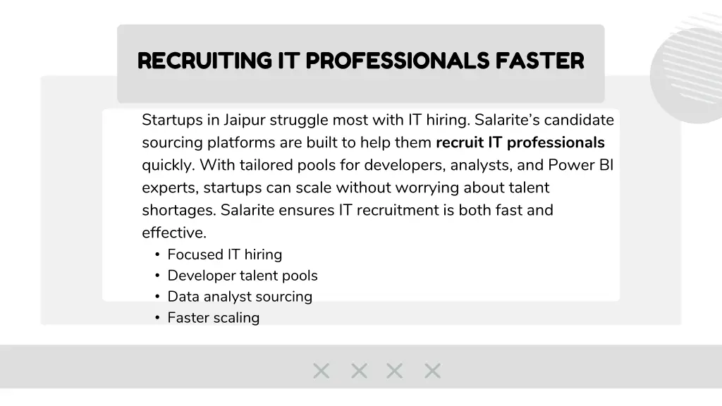 recruiting it professionals faster