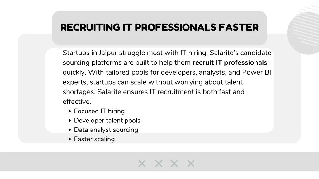 recruiting it professionals faster