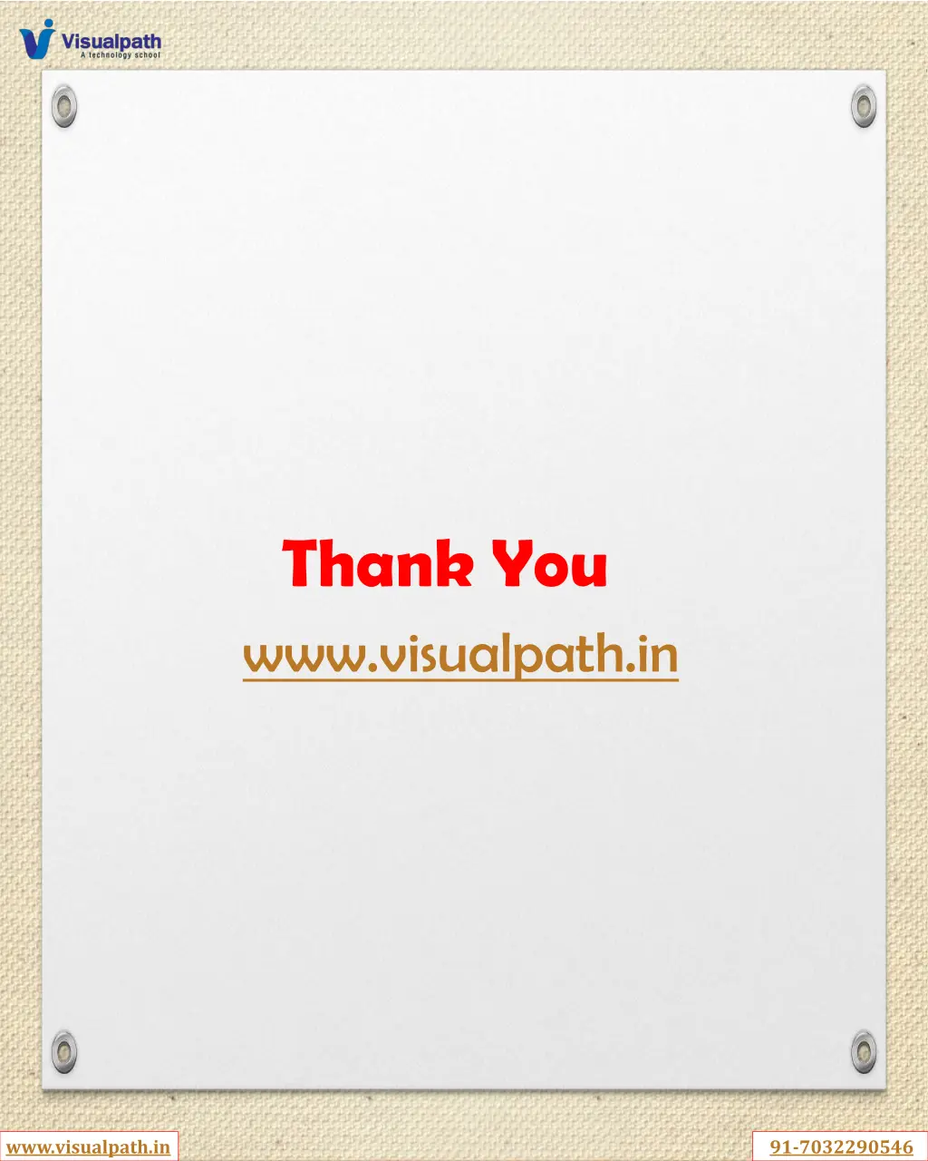 thank you www visualpath in