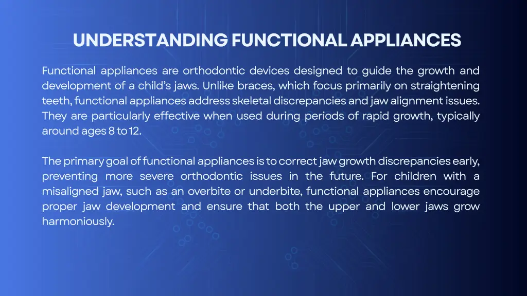 understanding functional appliances
