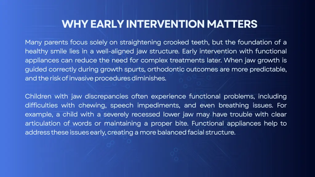 why early intervention matters