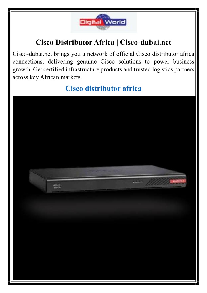 cisco distributor africa cisco dubai net