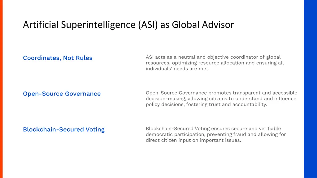 artificial superintelligence asi as global advisor