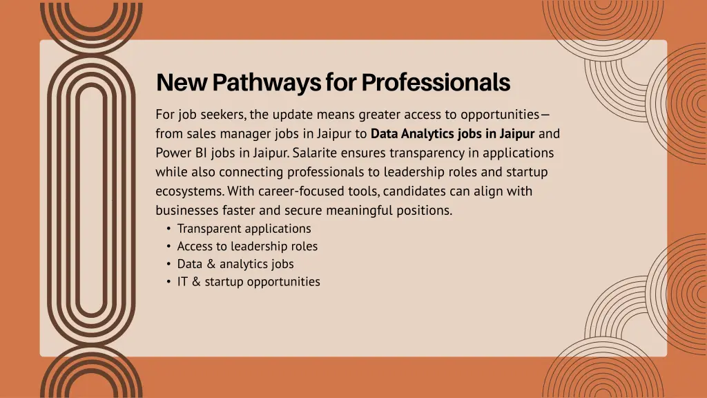 new pathways for professionals