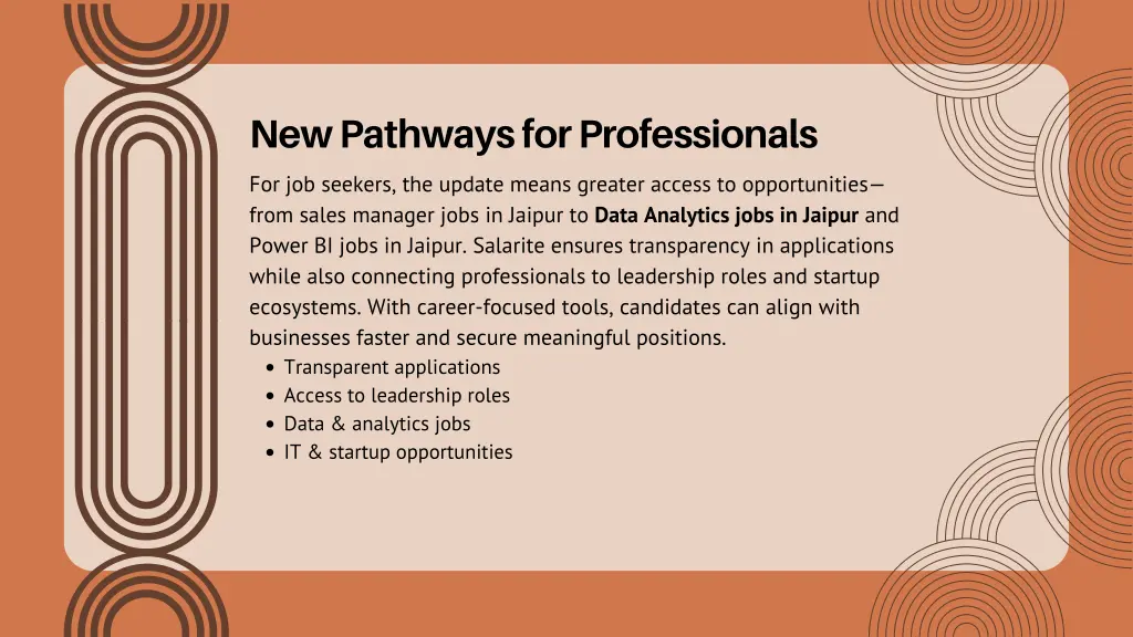 new pathways for professionals