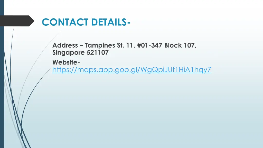 contact details