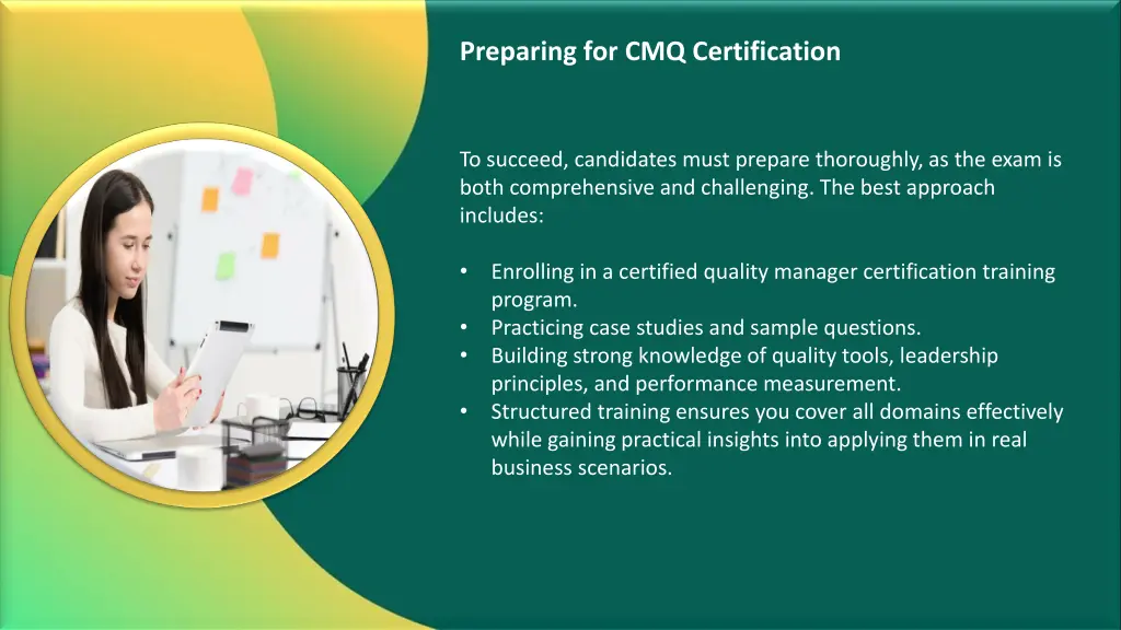preparing for cmq certification